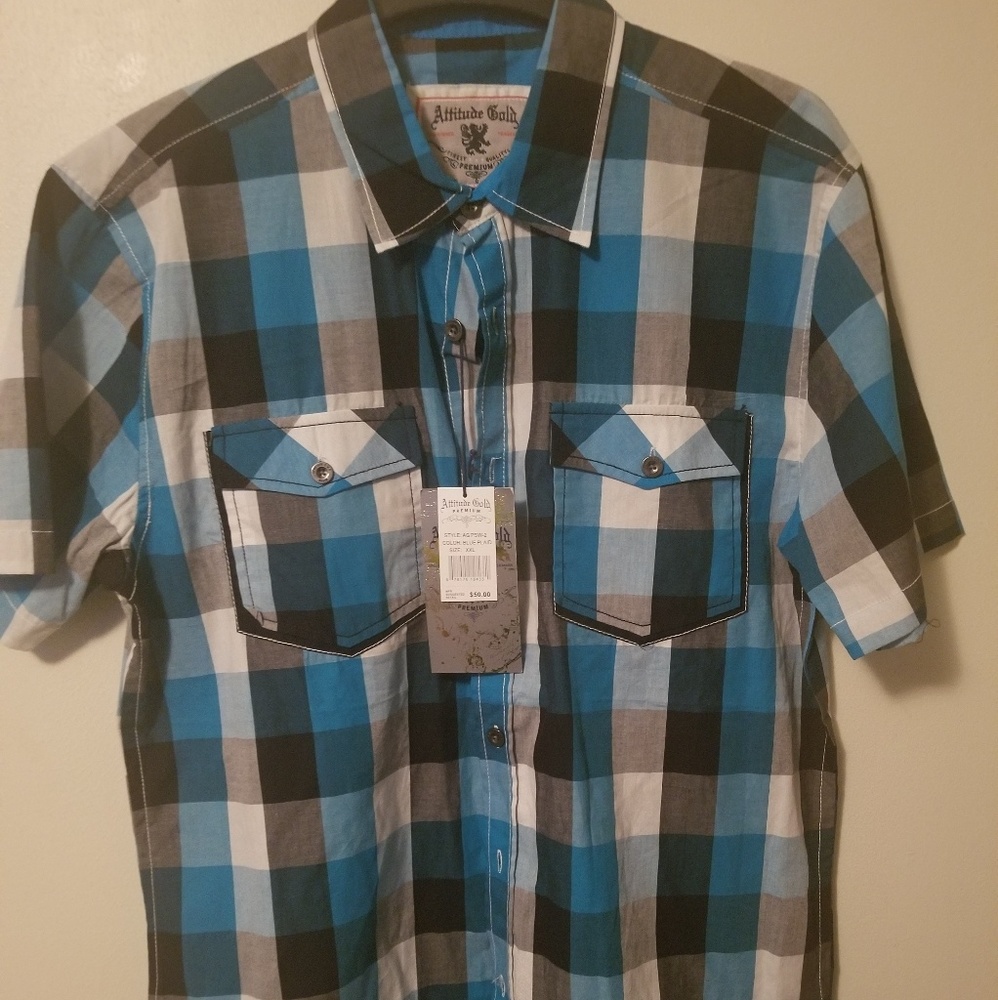 Attitude Gold collar shirt